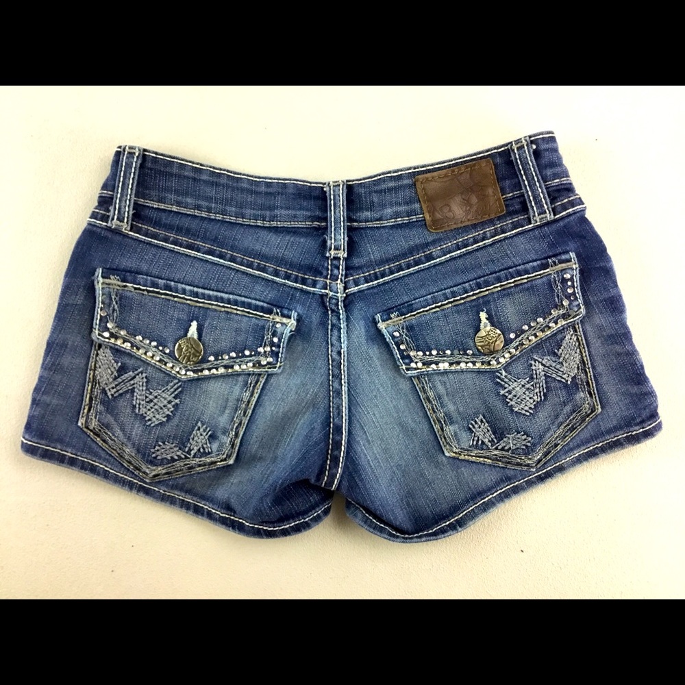 BKE Stella Flap Pocket Rhinestones Low Rise Sz. 24